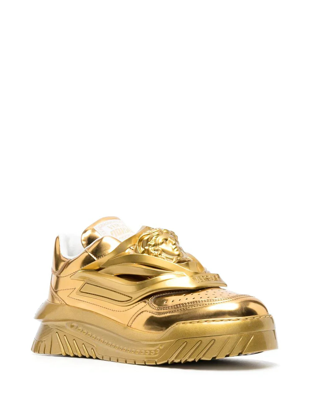 Versace Odissea metallic-effect sneakers