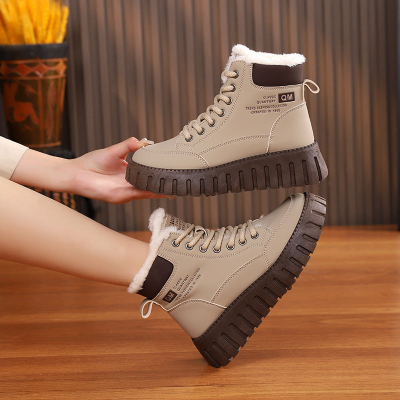 Snow Boots Winter  For Women Fashion Casual Plush Ankle Boot