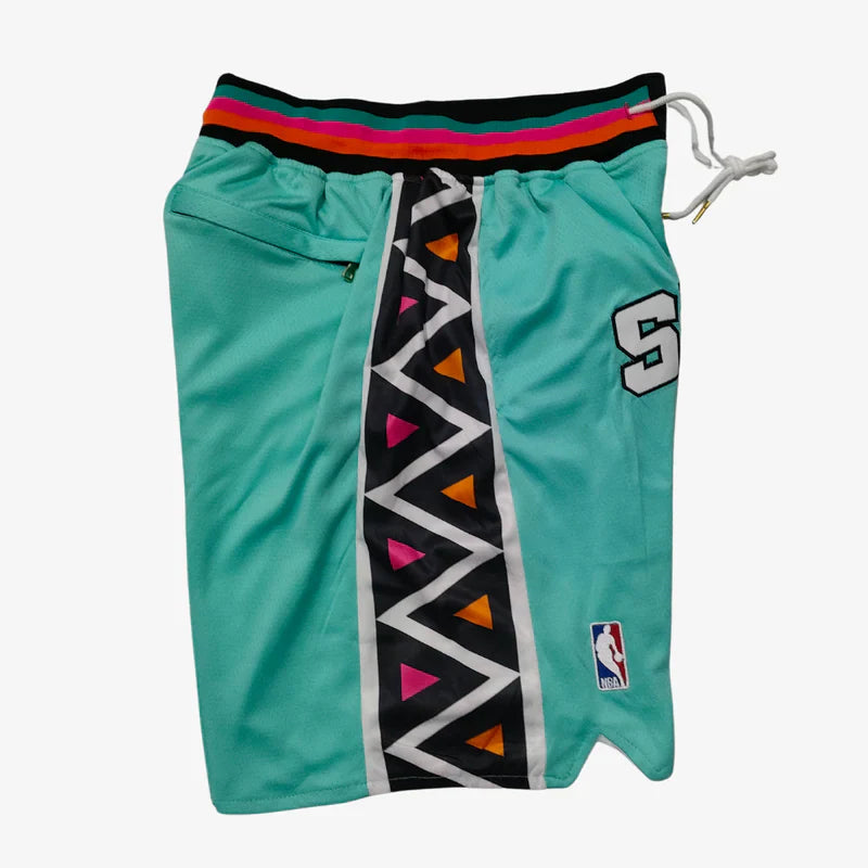 Spurs New Era Shorts Teal