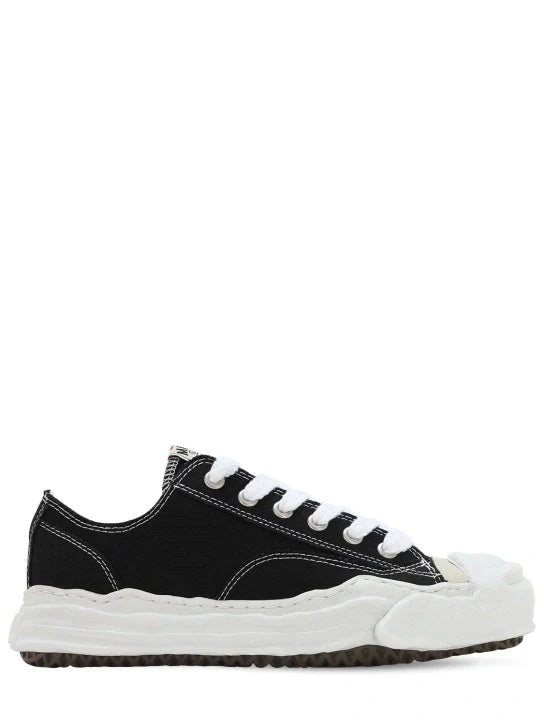 Maison Mihara Yasuhiro ‘Hank’ OG Sole Suede Low Sneakers Black & White