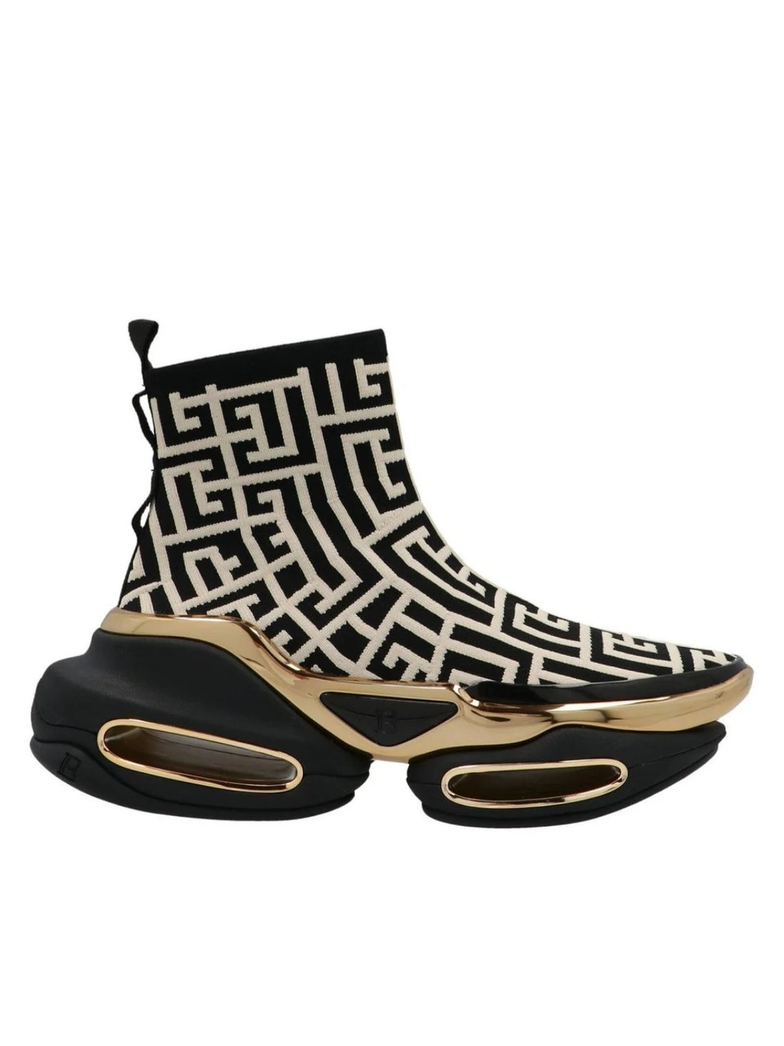 Balmain B-Bold Monogram Slip-On Sneakers