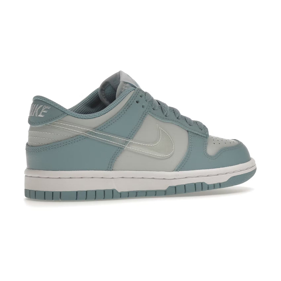 NIKE DUNK LOW AURA CLEAR BLUE SWOOSH GS