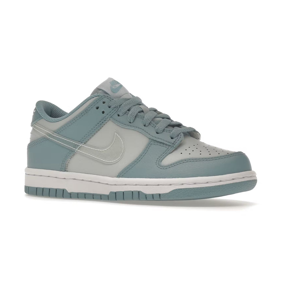 NIKE DUNK LOW AURA CLEAR BLUE SWOOSH GS