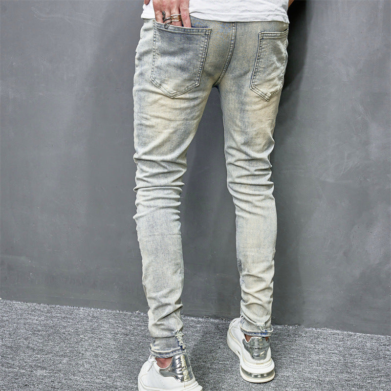 Men's Skinny Motorcycle Jeans - Skinny Motorcycle Jeans Men's Fashion