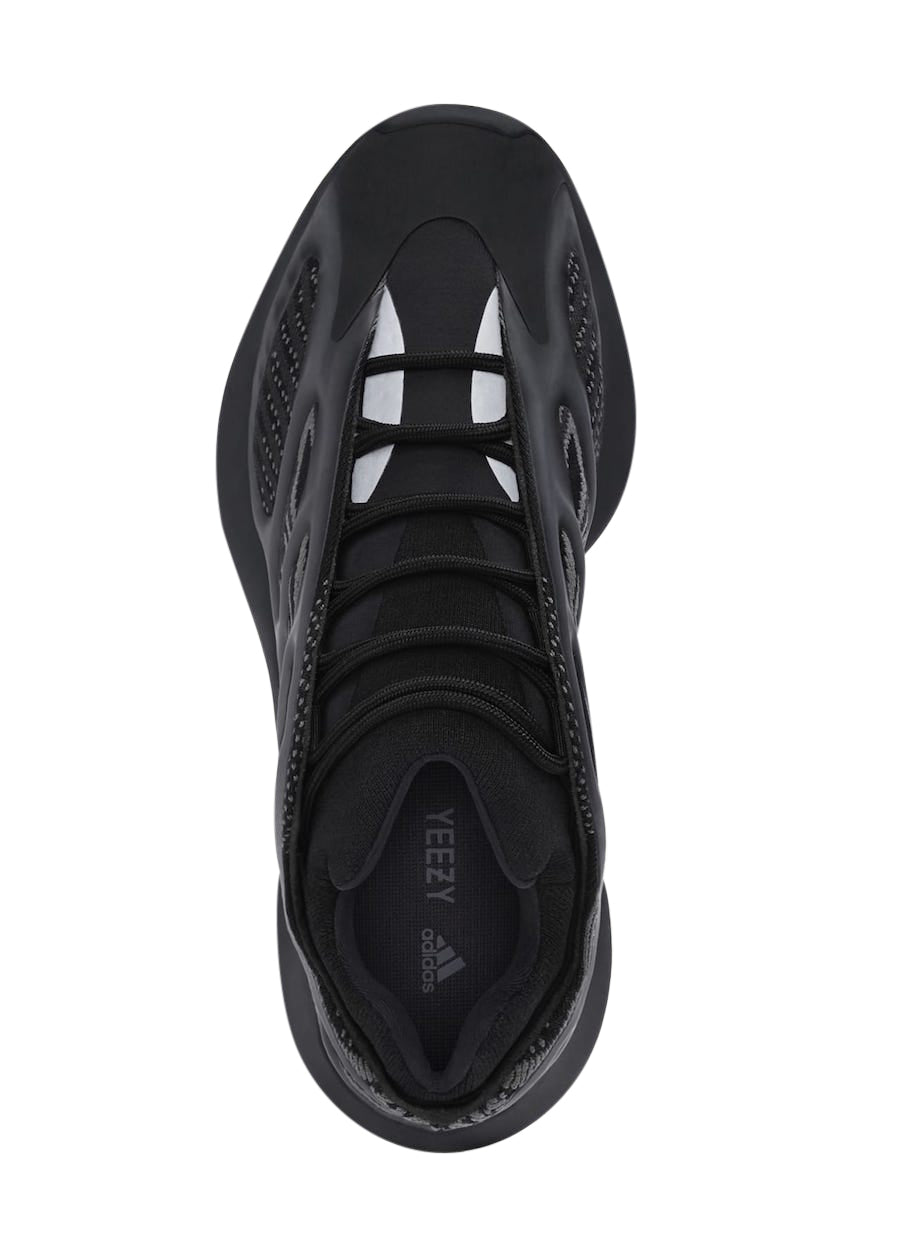 Adidas Yeezy 700 V3 Alvah – Black Monochrome Upper with Fluorescent TPE Cage and AdiPRENE Sole