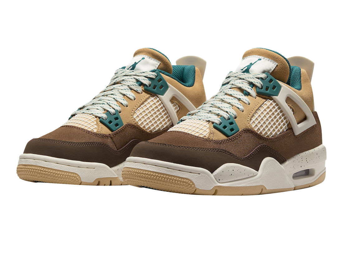 Air Jordan 4 GS Cacao Wow - Seasonal Collection Outdoor Sneaker in Cacao Wow and Geode Teal