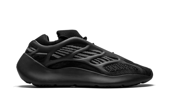 Adidas Yeezy 700 V3 Alvah – Black Monochrome Upper with Fluorescent TPE Cage and AdiPRENE Sole